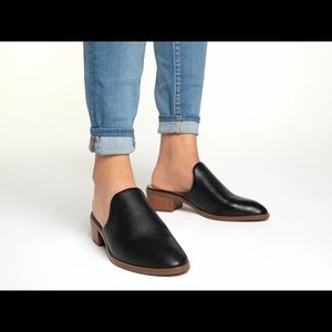 Genuine leather mules